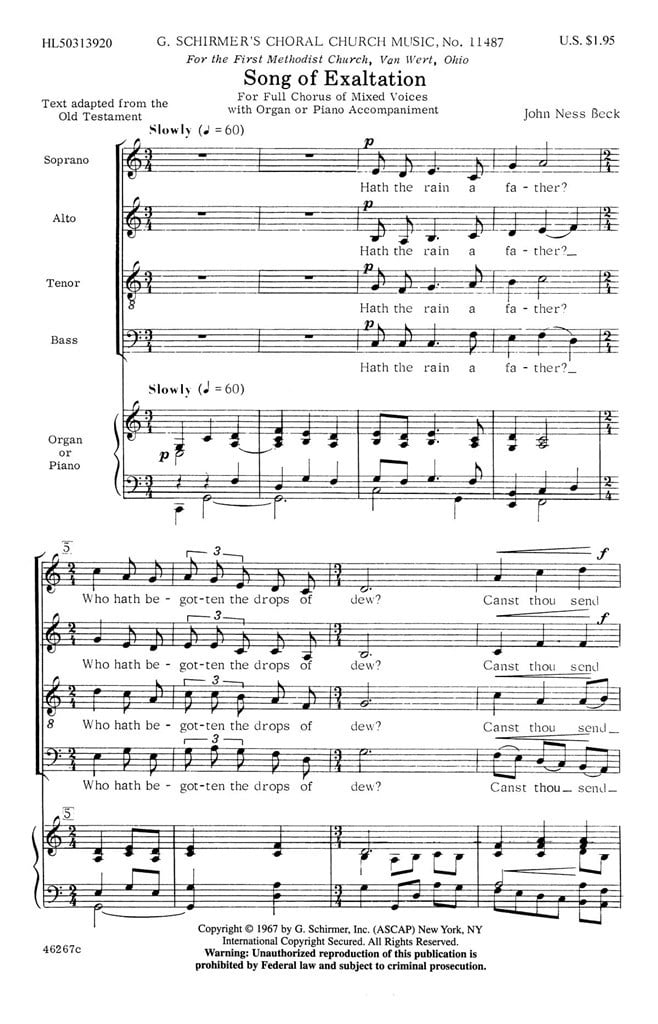Song Of Exaltation